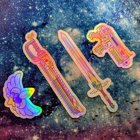 Armory of Dreams Holographic stickers